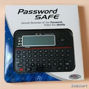 NIB RecZone Password Safe, Model 595, Backlit LCD & Qwerty Keyboard